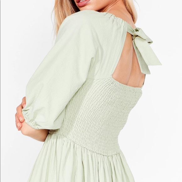 Green nasty gal maxi dress - Picture 2 of 6